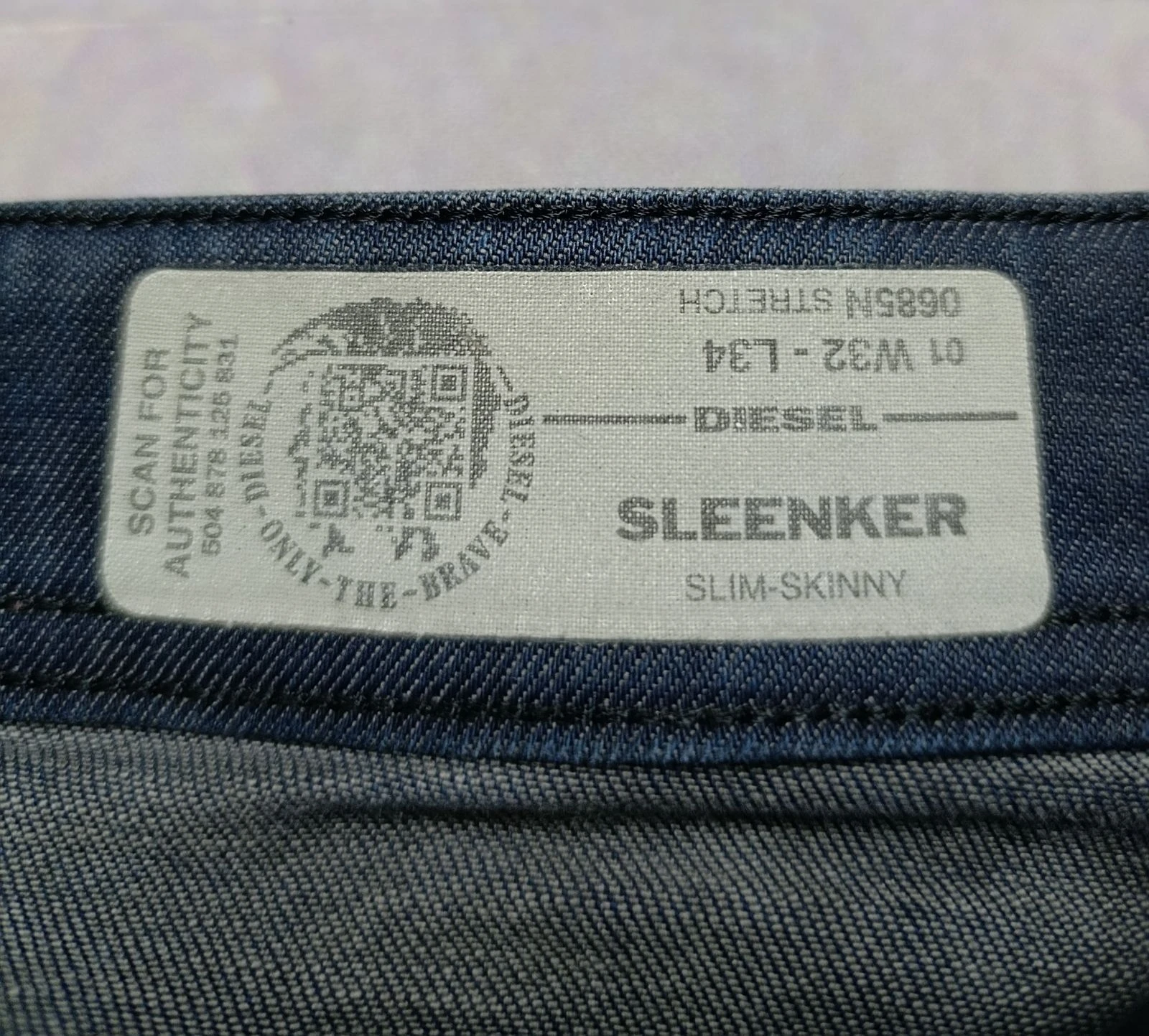 👖 Diesel Sleenker Slim Skinny Jeans W32 L34 Blue Distressed – photo 6